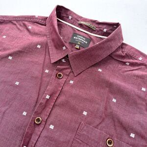 Quiksilver Waterman Men’s Tribal Markings Short Sleeve Button Down Shirt XXL